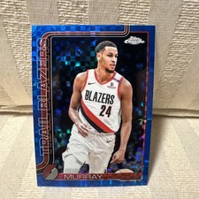 Kris Murray Blue Xfractor #217 - 2025-26 Topps Chrome Basketball (Trail Blazers)