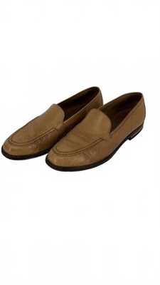 Yanko Herren Hellbraun Leder Halbschuhe Größe 4