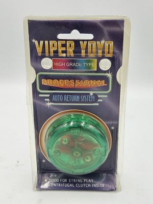 VINTAGE 1998 Hyper Yoyo Pro Spinner Professional Auto Return System GREEN