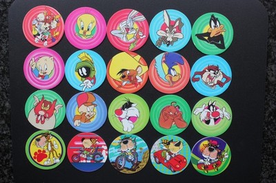 SMITHS FLIPPO Looney Tunes Vintage 1990s Pog Caps Collectable Nr. 61 - 80 RARE!