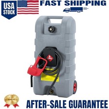 Heavy-Duty Fuel Caddy 15 Gallon Portable Fuel Tank Container Caddy with Hose