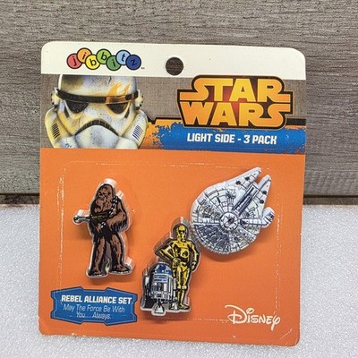 Crocs Star Wars Metal Jibbitz 3 Stück Schuhset Chewbacca R2D2 Millennium Falcon Neu