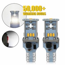 Pair LED Reverse Backup Light Bulbs T15 912 921 Extremely Bright White 6000K