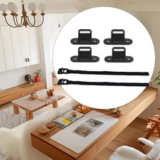 4Pcs Anti Tip Furniture Anchors for Baby Proofing Multipurpose Wall Anchor