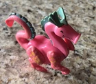 Fisher Price little people Pink DRAGON Castle 1974 vintage