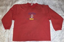 Vintage 90s Guess Jeans by Georges Marciano Sweatshirt Large Red USA Made Rare