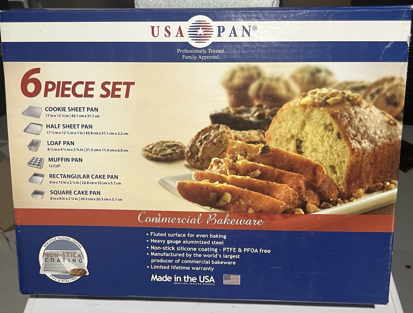 Aluminized Steel Bakeware Set Nonstick Baking Pans Cookies Cakes Breads New
Opens in a new window or