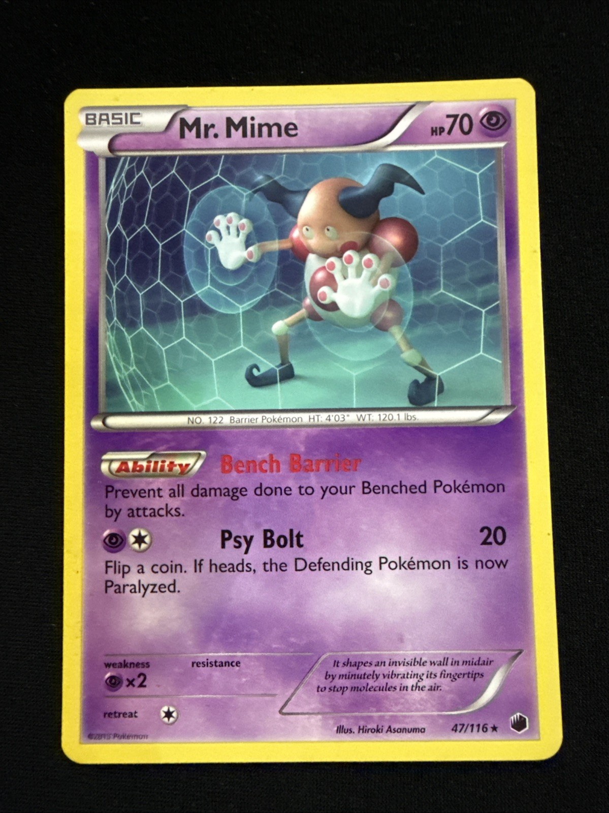 Mr. Mime #47/116 - Pokémon TCG - Plasma Freeze - Rare - NM