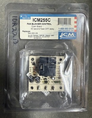ICM Controls ICM255C Fan Blower Control Board Rheem Ruud WATSCO SNYDER  BARD
