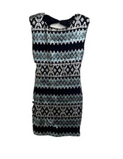 Navy Blue Sequin Dress