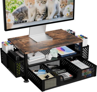 Simple Trending Desk Organizers and Accessories, Computer Monitor Stand Riser wi