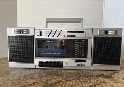 Ghetto Sony CFS-500 Vintage Boombox AM/FM Cassette Player Works Great!!!