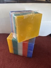 Lot of 50 Slim CD DVD Blu-ray Disc Cases – Jewel Box Replacement Storage Sleeves