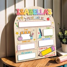 Customized First And Last Day School Sign, Back to School Sign, First Day School