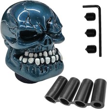 Skull Car Gear Shift Knob Big Tooth Gear Stick Shifter Knob Blue