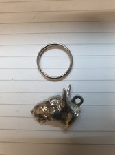 english bull terrier keyring