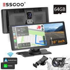 10.26In 4K Dash Cam Touch Screen Car Stereo Portable Apple Carplay Android Auto