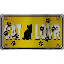 Cat Lover Catamounts Fan Novelty Metal License Plate Tag Aluminum Made in USA