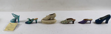 Lot of 6 Miniature Shoe Figurines by Raine