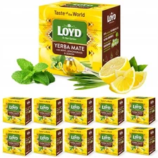 10 x Loyd YERBA MATE with MINT LEMONGRASS & LEMON -  10 x 20 Pyramids Tea Bags