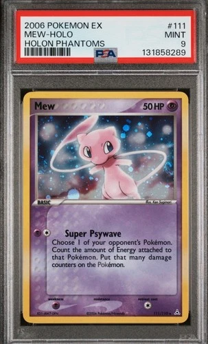Pokemon Mew EX Holon Phantoms Holo Secret Rare #111 PSA 9 Mint