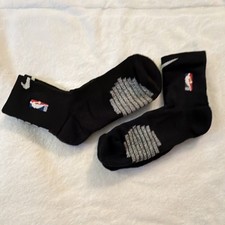 Nike NBA Authentic Crew Socks XL Extra Large Black 2 Pair Game Issued Style