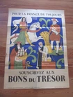 LARGE POSTER LUCIEN BOUCHER FOR FRANCE FOREVER 1940