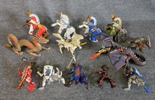 Lot of 13 PAPO Mix Fantasy Knights, Dragons Horses Medieval Figures