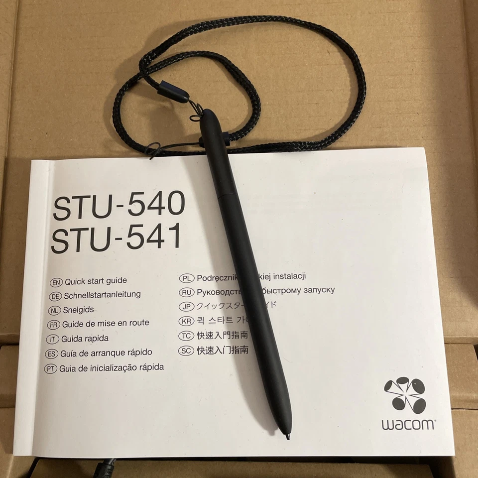 Wacom STU-540 LCD Signature-Pad Unterschriften-Terminal Logo Western Union Neu - Bild 4 von 4