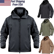 Men's Windproof Winter Jacket Warm Winter Coats Outdoor Ski Snow Hooded Jackets