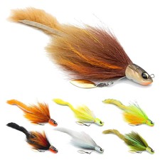 BIM Tackle Crazy Rabbit Junior Bucktail Jig 22g Walleye Catfish Pike Lure Natural Hair