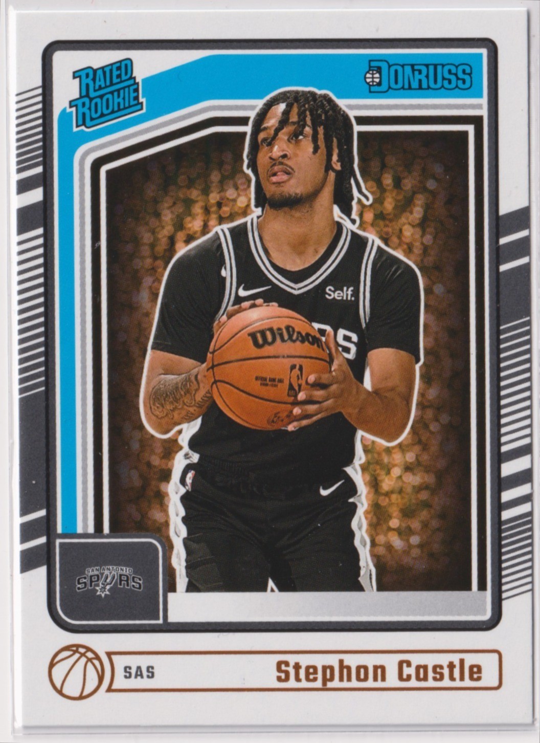 Stephon Castle 2024-25 Panini Donruss Base Rated Rookie Card #244