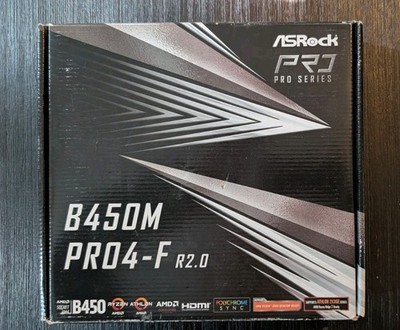 ASRock B450M Pro4-F Socket AM4, AMD Motherboard