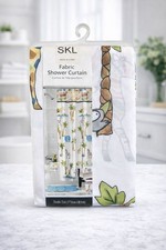 Jungle/ Safari Animal Fabric Shower Curtain Kids Bathroom Decor, 70" x 72"