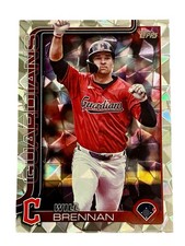 Topps 2025 Series One Will Brennan Cleveland Guardians Diamante Foil #240