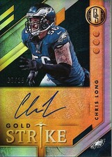 Chris Long 2018 Gold Standard Strike Auto Autograph Philadelphia Eagles 7/25