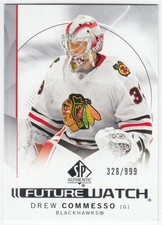 2024-25 Upper Deck SP Authentic Future Watch DREW COMMESSO 188 999 Blackhawks RC