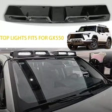 Roof Top Light Lamp Bar LED DRL Black Fits For LEXUS GX550 2024-2025 white Led
