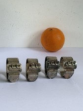 4 Antique Victorian Silver Plated Napkin Rings