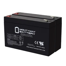 Mighty Max 6V, 9Ah, AGM, F2 Battery Compatible with Topin TP6-6.5 - 2 Pack