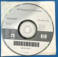 HP Photosmart C3100 Series Software Disc Macintosh CD Version 7.8.0 Q8150-18011