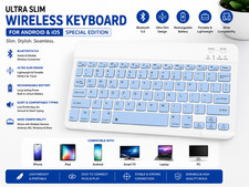 Ultra Slim Rechargeable Wireless Keyboard for Android iOS Special Edition