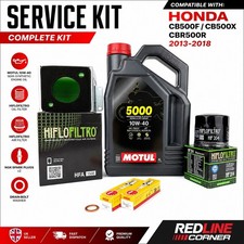 Honda CB500F CB500X CBR500R 13-18 Service Kit Motul Oil Filters Plugs + Washer
