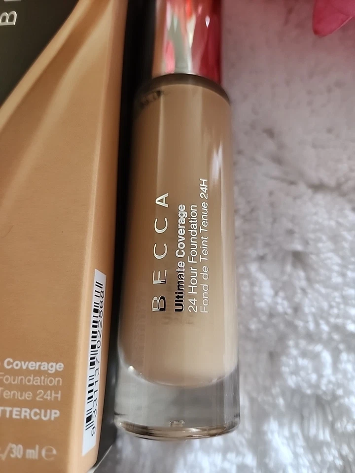 NIB BECCA Ultimate Coverage 24 hour Foundation, Full Coverage,1 oz, Buttercup - Image 4 of 4
