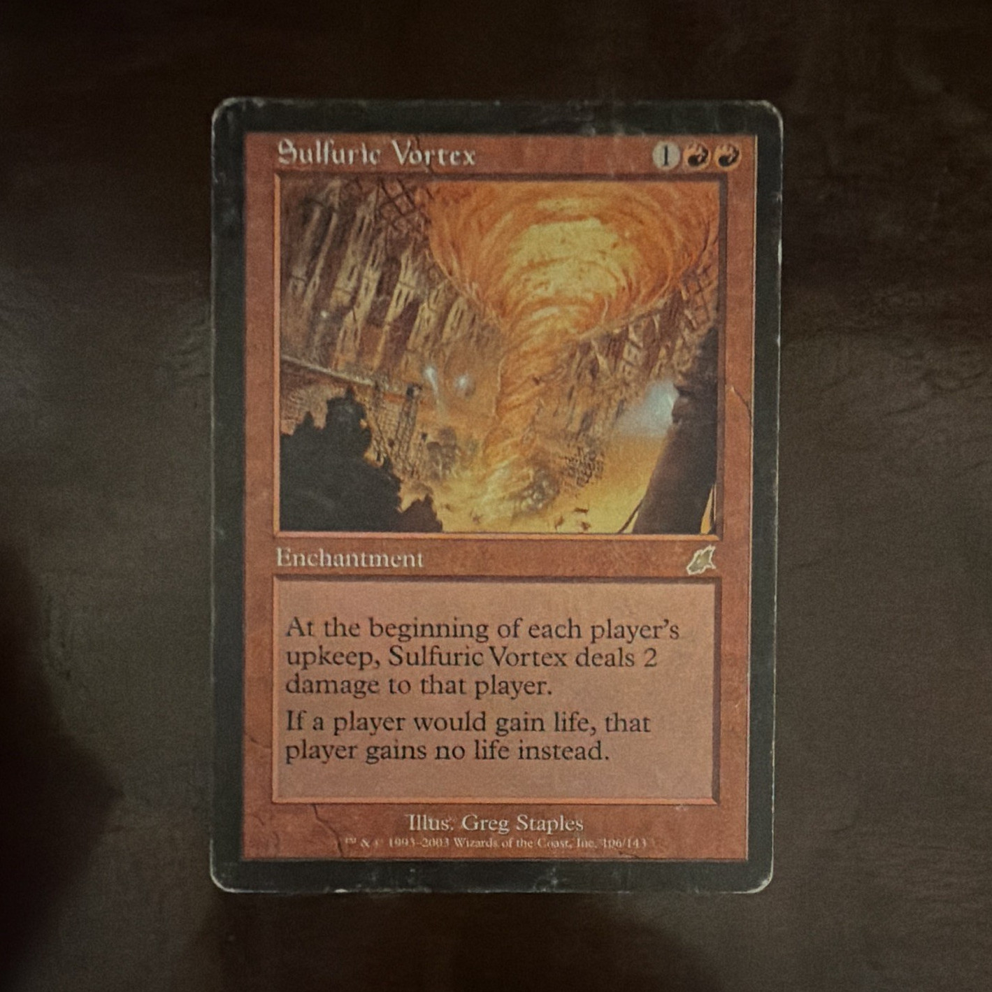 Sulfuric Vortex Scourge 2003 Regular MTG Rare Red Enchantment Wizards 106/143