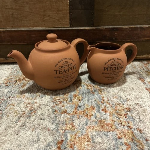 Teapot and Pitcher The Original Suffolk Country Henry Watson Pottery England
