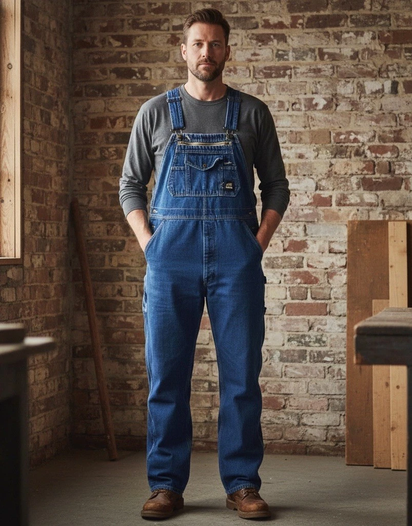 Berne B910SWD Mens Utility Outdoor Bib Overalls Dark Wash Denim 44x30
Opens in a new window or tab