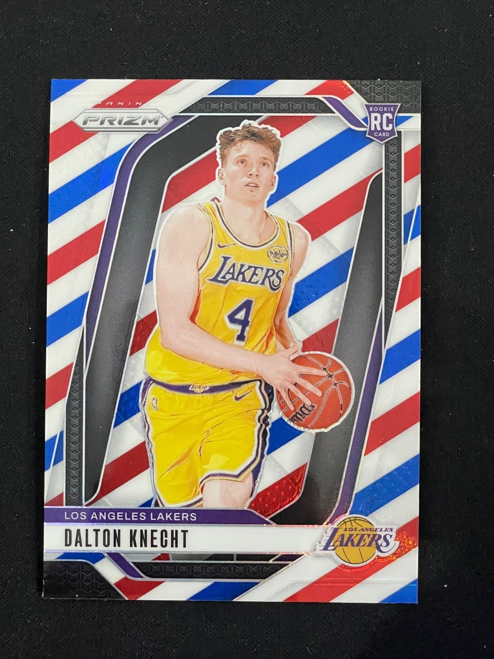 Dalton Knecht 2024-25 Panini Prizm Red White Blue Prizm RC #238