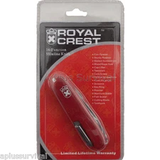 Swiss Style Royal Crest 16 Function Multi Tool Knife 420 Steel Survival