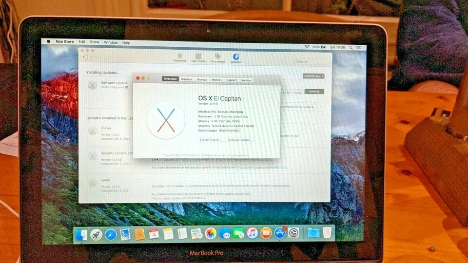 Apple MacBook Pro A1278 Core 2 Duo 4GB 250GB Laptop Notebook (2009) El Capitan - Image 3 of 4